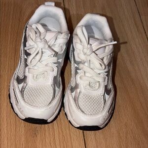 Kids White and Black Sneakers